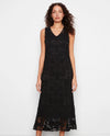 CHARLIE B C3203B SLEEVELESS CROCHET DRESS black