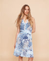 CHARLIE B C3210PR SLEEVELESS V-NECK PRINT DRESS BREEZY