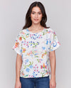 CHARLIE B C4487P UTOPIA PRINT TOP