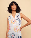 CHARLIE B C4606DD COTTON GAUZE PRINT SHIRT DAISIES