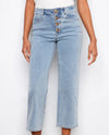 CHARLIE B C5623 BUTTON JEAN light blue