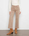 CHARLIE B C5816/670 WIDE LEG TWILL PANT latte