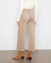 CHARLIE B C5816/670 WIDE LEG TWILL PANT latte back
