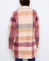 CHARLIE B C6141ZR PLAID BOUCLE KNIT COAT ginger