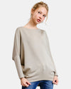 CHARLOTTE AVERY 14304 BOATNECK 3/4 SLEEVE TOP COCO