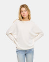 CHARLOTTE AVERY 14304 BOATNECK 3/4 SLEEVE TOP OFF WHITE
