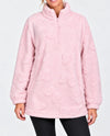 CHARMING BOW DIVINE SHERPA PULLOVER PINK