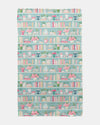 CJ BELLA CO CJ13-401 AQUA BOOKSHELVES TEA TOWEL