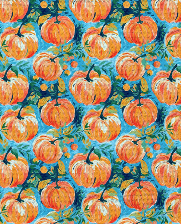 CJ BELLA CO CX12 WASHCLOTH 012 WHIMSICAL PUMPKINS