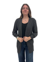 COCOBLUE ANN-22SSC810L SPARKLE CARDIGAN DARK GREY