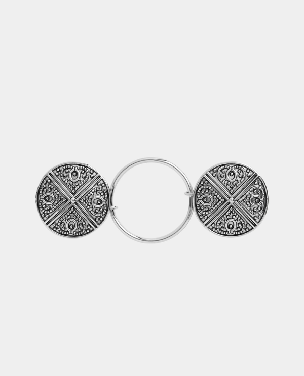 COCO & CARMEN 2535357A FASHION FASTENER HEART SCROLL