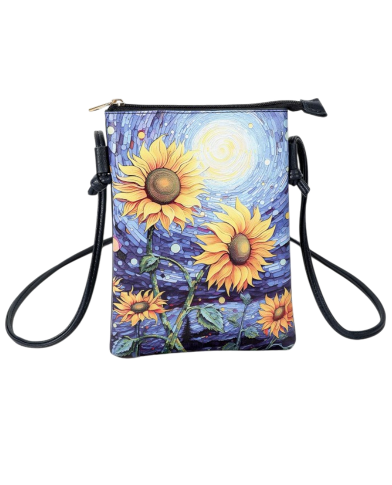 COLORFUL CROSS BODY BAG HG-375 SUNFLOWERS