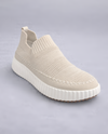 COZZY GIRL DELMAR MESH SLIP ON SNEAKER beige