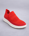 COZZY GIRL DELMAR MESH SLIP ON SNEAKER red