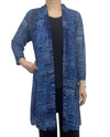 CREATION A303 H10 PRINT MESH CARDIGAN