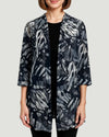 CREATION A303-J13 PRINT CARDIGAN GREY