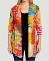 CREATION A303-J19 PRINT CARDIGAN PINK