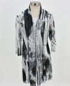 CREATION A303-J PRINT CARDIGAN BLACK & WHITE
