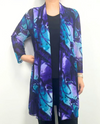 CREATION A303 H15 PRINT MESH CARDIGAN