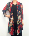 CREATION A303 H6 PRINT MESH CARDIGAN