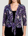 CREATION A357-J5 PRINT BOLERO PURPLE