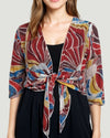 CREATION A357-J6 PRINT BOLERO RED
