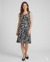 CREATION A366 802 CHA CHA DRESS BLAKC & WHITE
