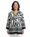 CREATION AM706 PRINT BUTTON SHIRT
