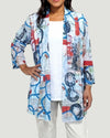 CREATION ART-26 CHAIN MESH JACKET CERULEAN GLOSS 1107