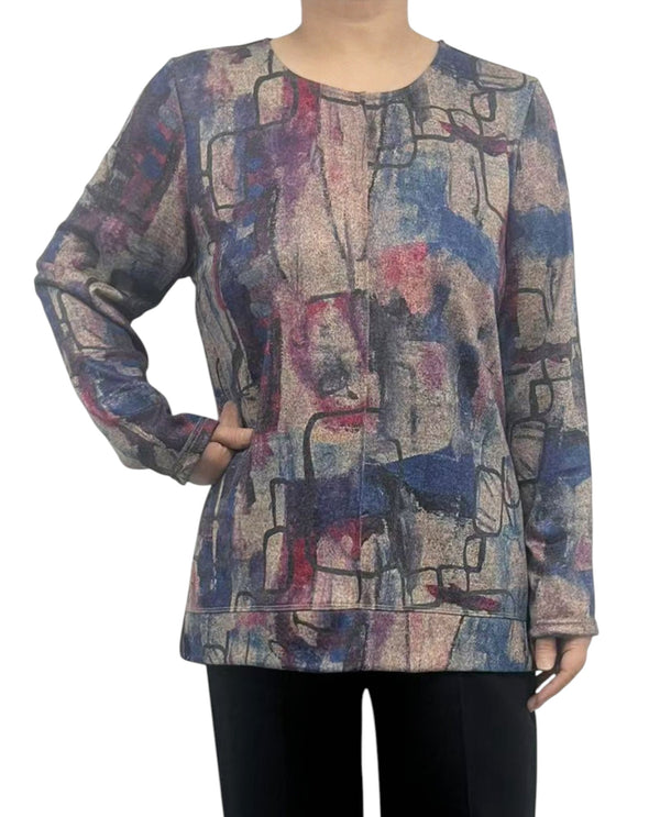 CREATION ART20 HI-LO KNIT TOP