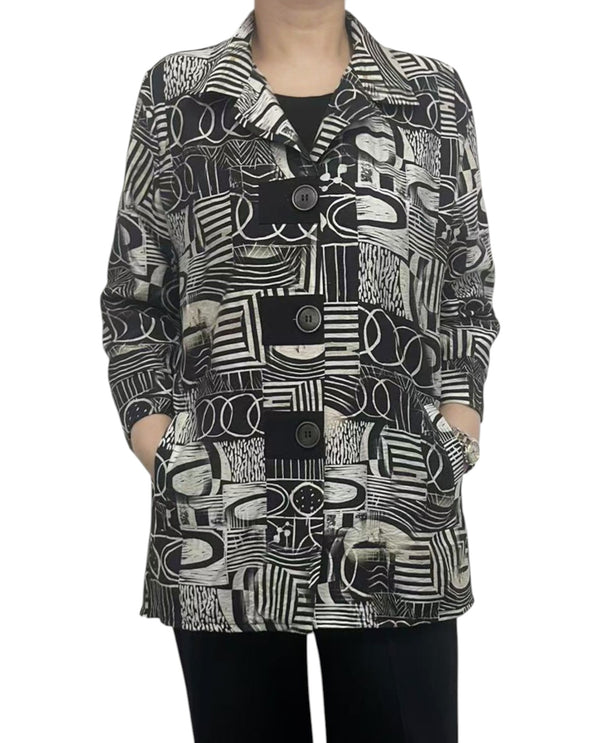 CREATION BUTTON DOWN PRINT TOP