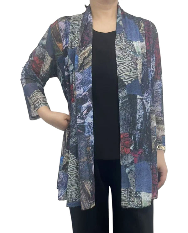 CREATION PRINT ONION SKIN CARDIGAN JOSIE