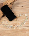 CRYSTAL SMALL BEAD NECK PHONE LANYARD A/B