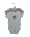 3 PACK NEWBORN BABY BODYSUIT CUDDLE CLUB