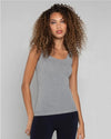C'EST MOI CEBT1113 BAMBOO TANK SHORT GREY