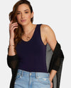 C'EST MOI CEBT1115 BAMBOO REV TANK LONG NAVY