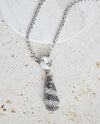 RACHEL MARIE DESIGNS CYCLONE NECKLACE CLEAR