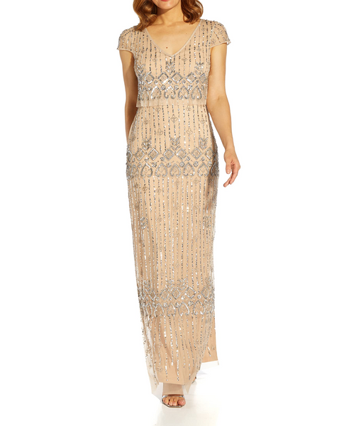 ADRIANNA PAPELL AP1E209785 BEADED POPOVER COLUMN ADRIANNA PAPELL AP1E209785 BEADED POPOVER COLUMN