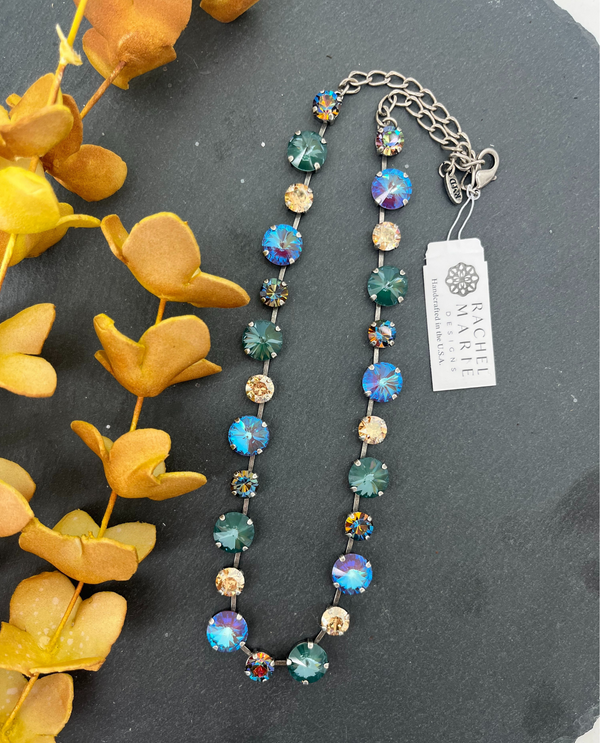 RACHEL MARIE DESIGNS PENNY PEACOCK NECKLACE