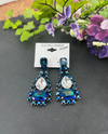 RACHEL MARIE DESIGNS BLUE MIX DRAMA EARRING