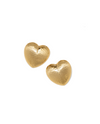 BRIGHTON JA0109 TRIANON HEART SMALL GOLD POST EARRINGS