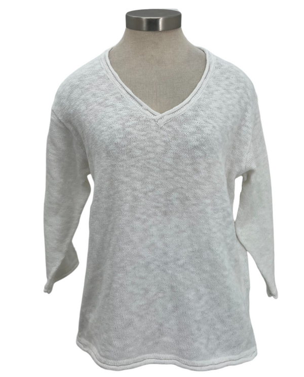 LULU B KSW0063 V-NECK SWEATER