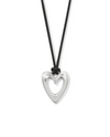 BRIGHTON JM7698 CASCADE OPEN HEART BLACK NECKLACE