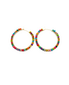 ANJU E5093 AASHA TEARDROP LG HOOP EARRING