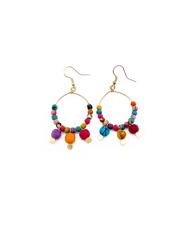 ANJU E5094 ASHA TEARDROP SM HOOP EARRING