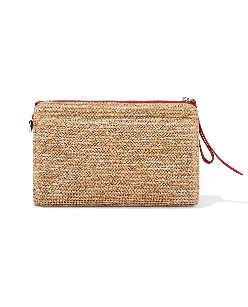 BRIGHTON E5350P NATURAL POPPY CONTEMPO STARW POUCH