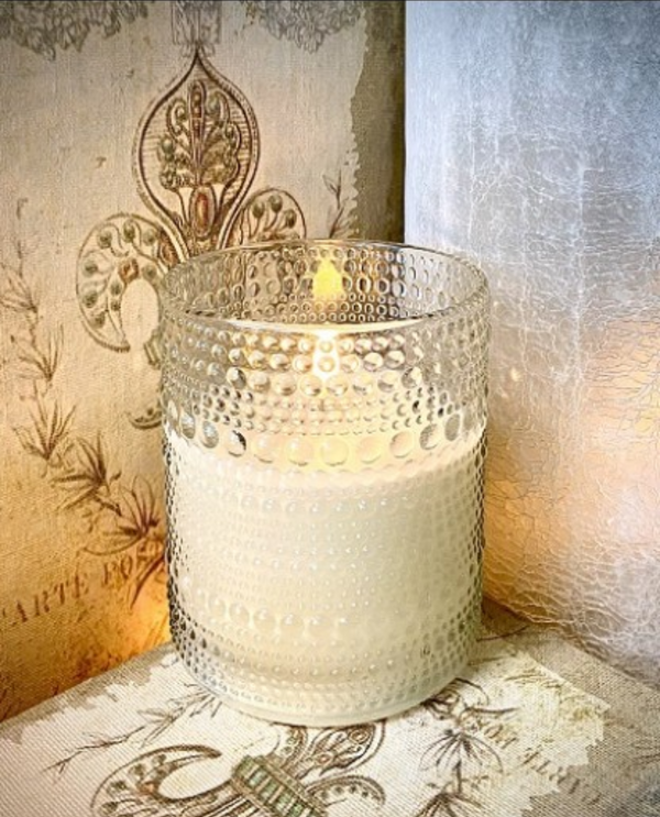 THE LIGHT GARDEN 478338 4x5 RADIENCE EMBOSSED CANDLE