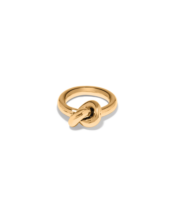 BRIGHTON J63281 INTERLOCK SINGLE KNOT GOLD RING