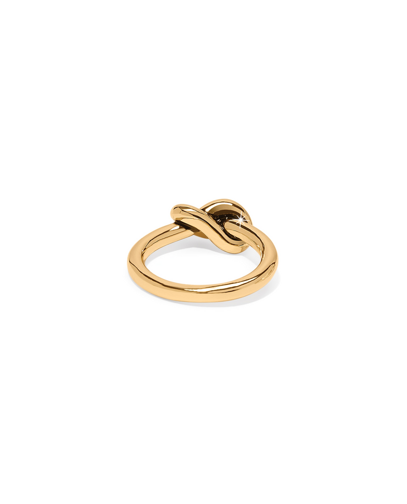 BRIGHTON J63281 INTERLOCK SINGLE KNOT GOLD RING