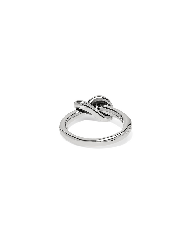 BRIGHTON J63280 INTERLOCK SINGLE KNOT SILVER RING